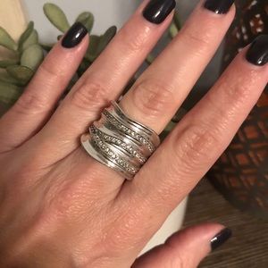 Lia Sophia Silver Statement Ring
